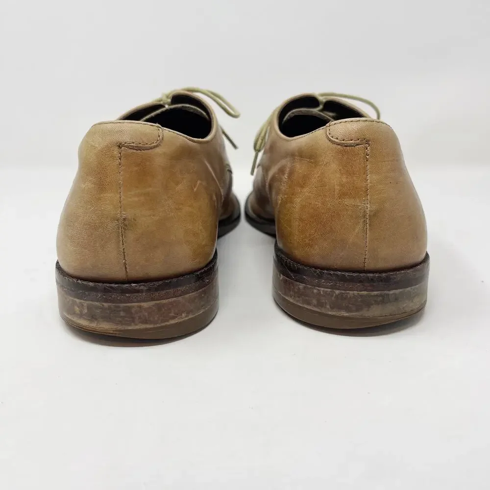 Cole Haan Mens 10.5 Brown Nike Air Williams Derby Round Toe Dress Shoes Lace Up